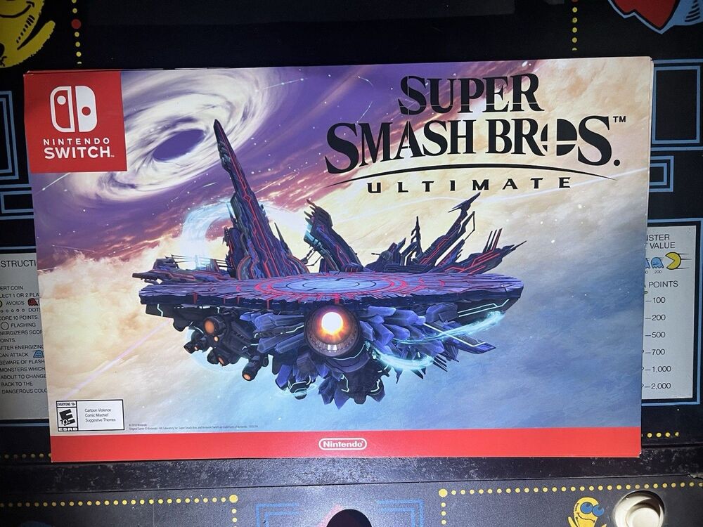 Super Smash Bros Ultimate Promo Poster Nintendo Switch Limited Edition 11x17